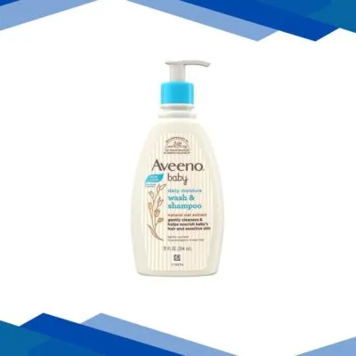 Aveeno Baby Daily Moisture Wash & Shampoo – Natural Oat Extract 354 ml