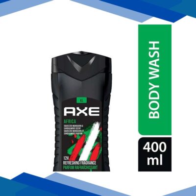 Axe Africa 3 In 1 Body Face & Hair Wash for Men Long-Lasting Fragrance 400 ml