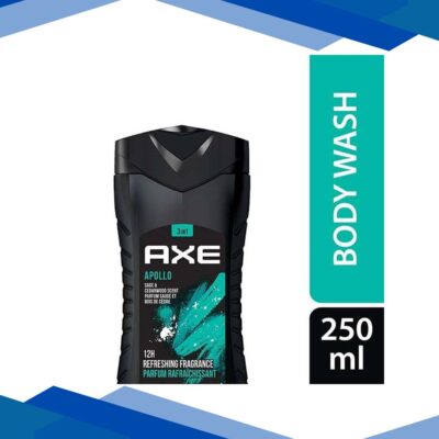 Axe Apollo 3 In 1 Body Face & Hair Wash for Men Long Lasting Fragrance 250 ml