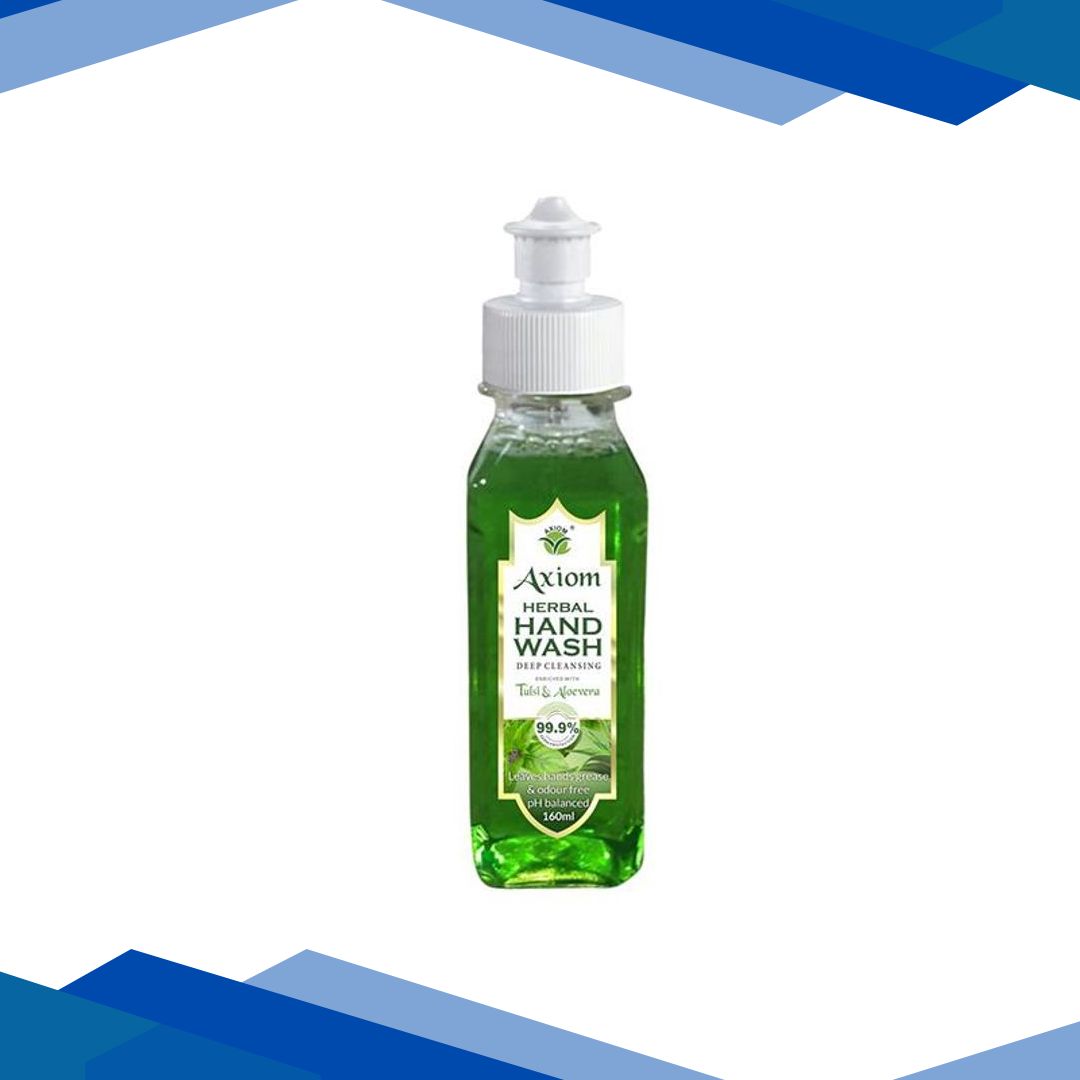 Axiom Herbal Hand Wash – Tulsi & Aloevera 160 ml