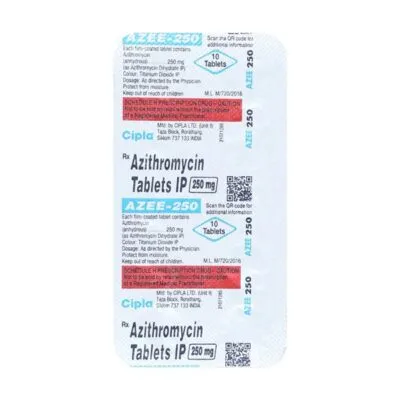 Azee 250mg Tablet 10’S