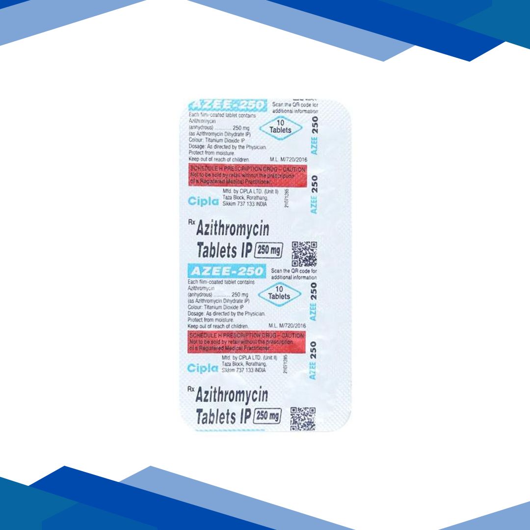 Azee 250mg Tablet 10’S