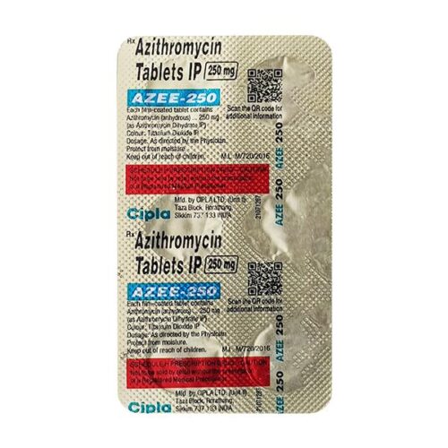 Azee 250mg Tablet 6’S