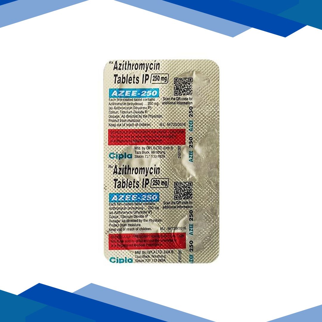 Azee 250mg Tablet 6’S