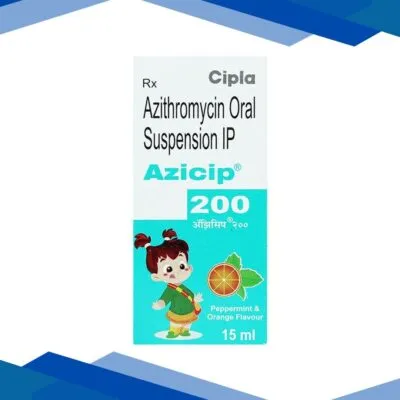 AZICIP 200 PEPPERMINT & ORANGE FLAVOUR Oral Suspension 15ml