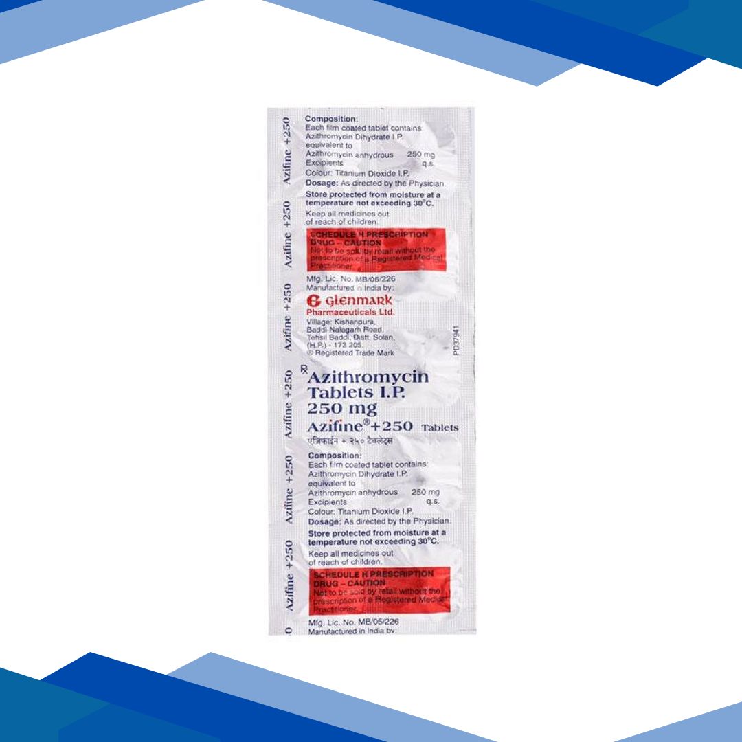 Azifine + 250mg Tablet 10’S