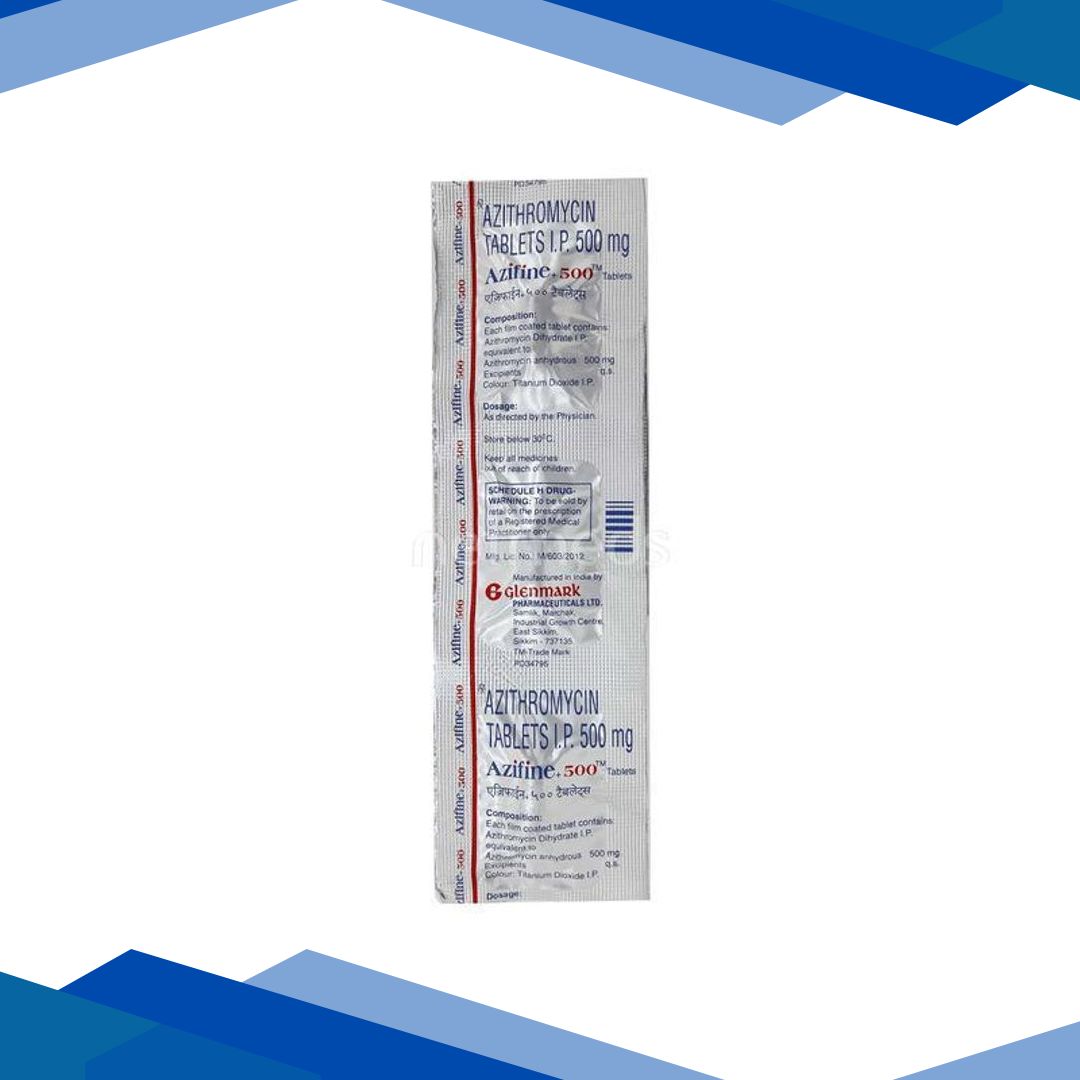 Azifine + 500mg Tablet 5’S