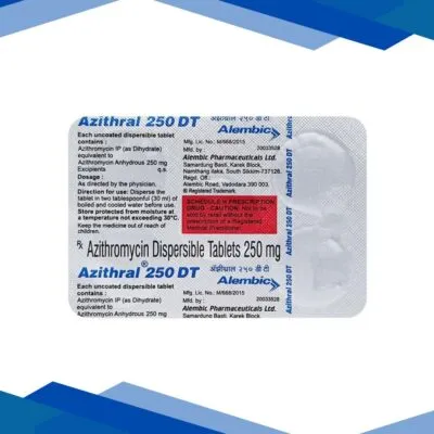 Azithral DT 250mg Tablet 5’S