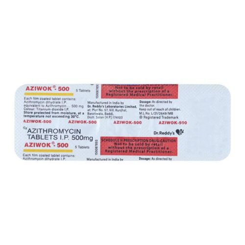 Aziwok 500mg Tablet 5'S