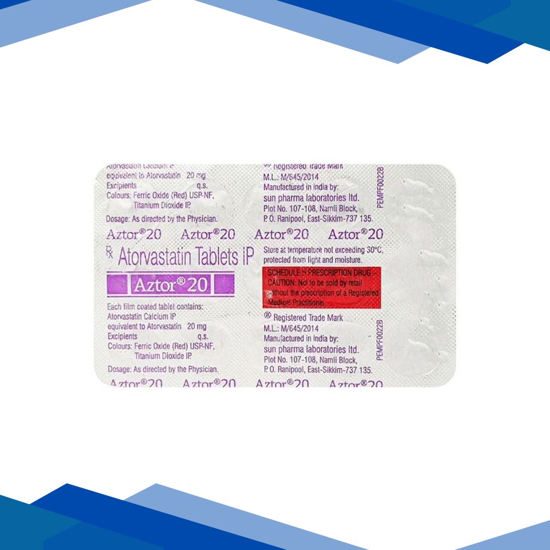 Aztor 20mg Tablet 15’S