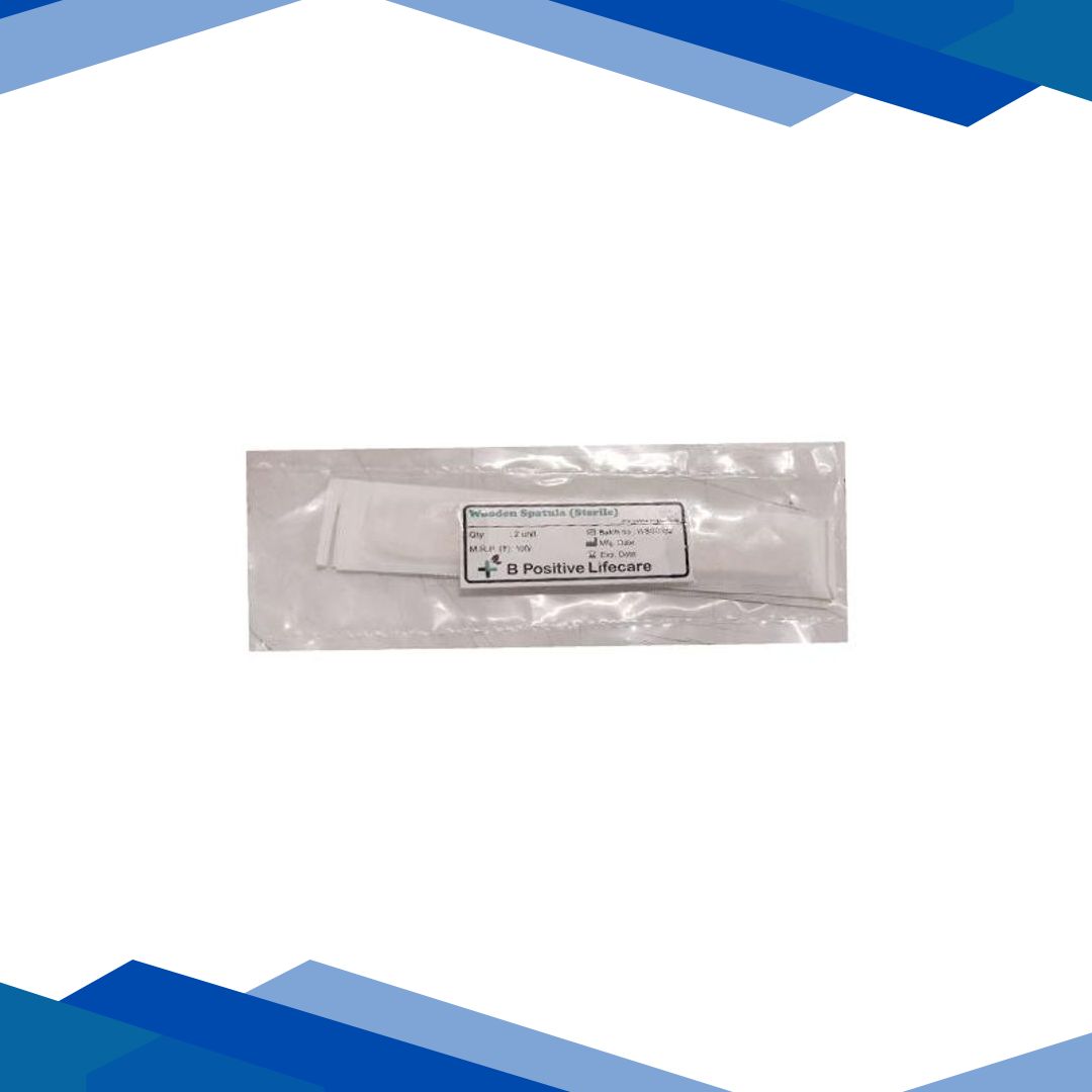 B Positive Wooden Spatula Sterile