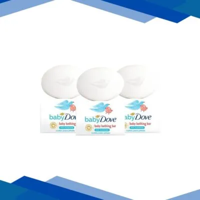 Baby Dove Rich Moisture Baby Bathing Soap – Pack of 3 x 75 gm