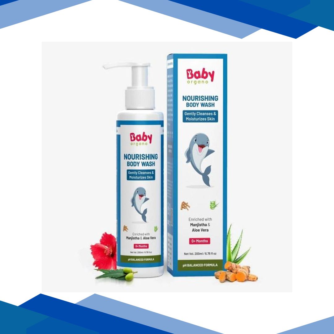 Baby Organo Ayurvedic Nourishing Body Wash – Manjistha & Aloevera 200 ml