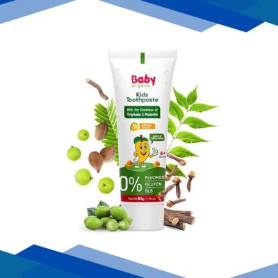 BabyOrgano Baby Toothpaste – Mango Flavor 50 g