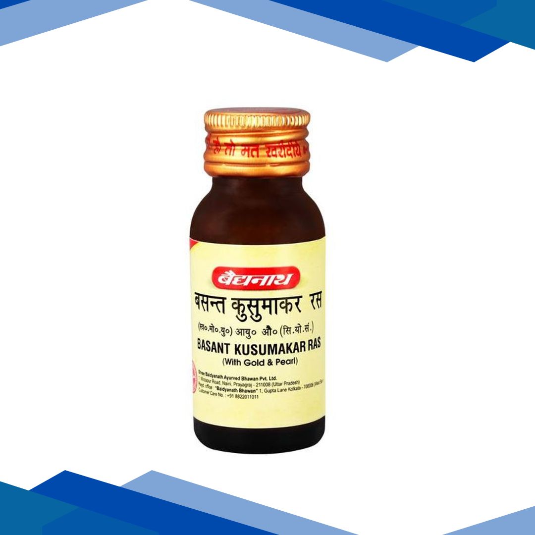 Baidyanath Basant Kusumakar Ras with Gold and Pearl Tablet 25’s