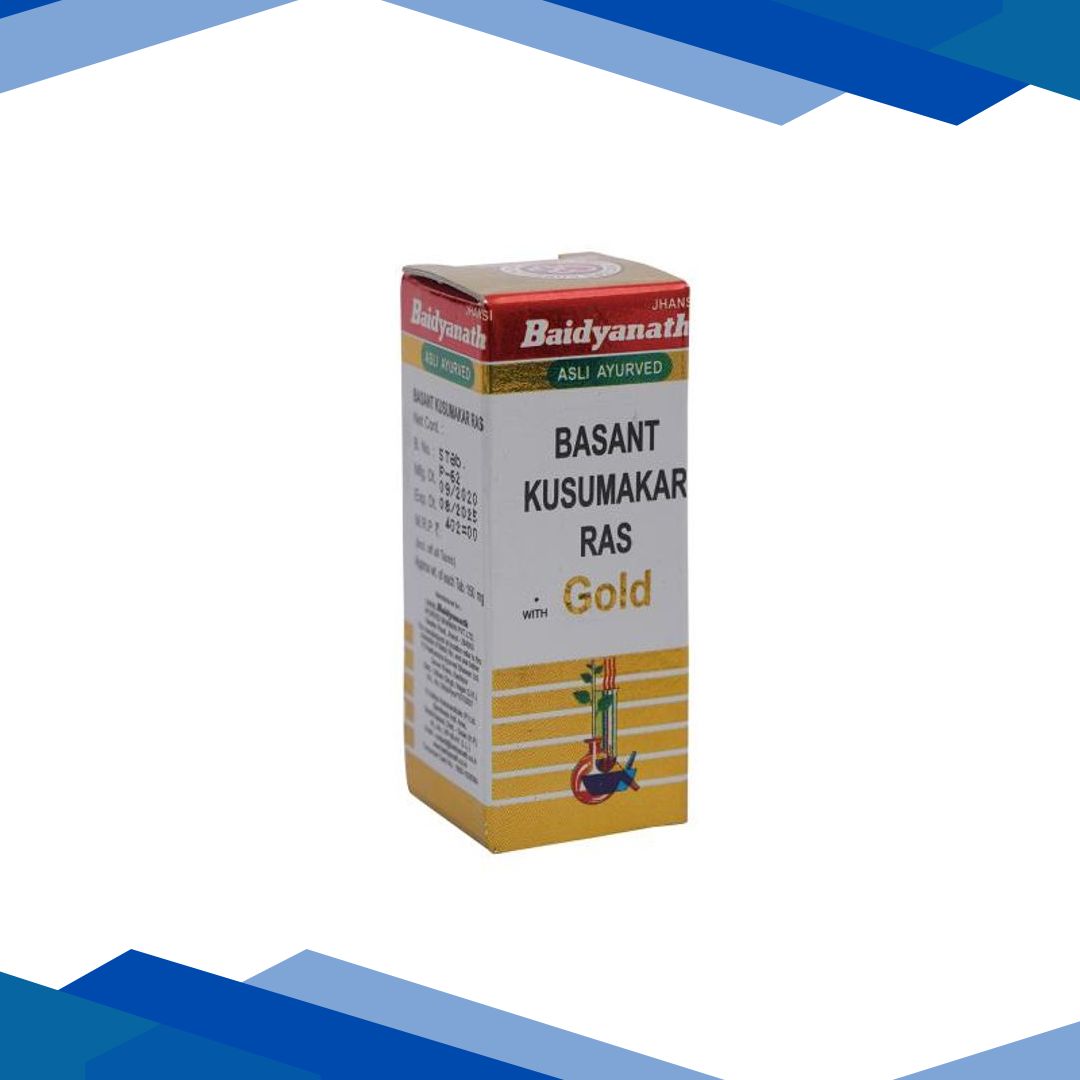 Baidyanath Basant Kusumakar Ras with Gold Tablet 5’s