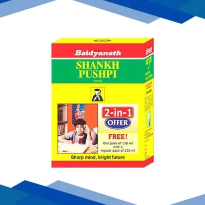 Baidyanath Shankh Pushpi Syrup (220 ml +110 ml Free)