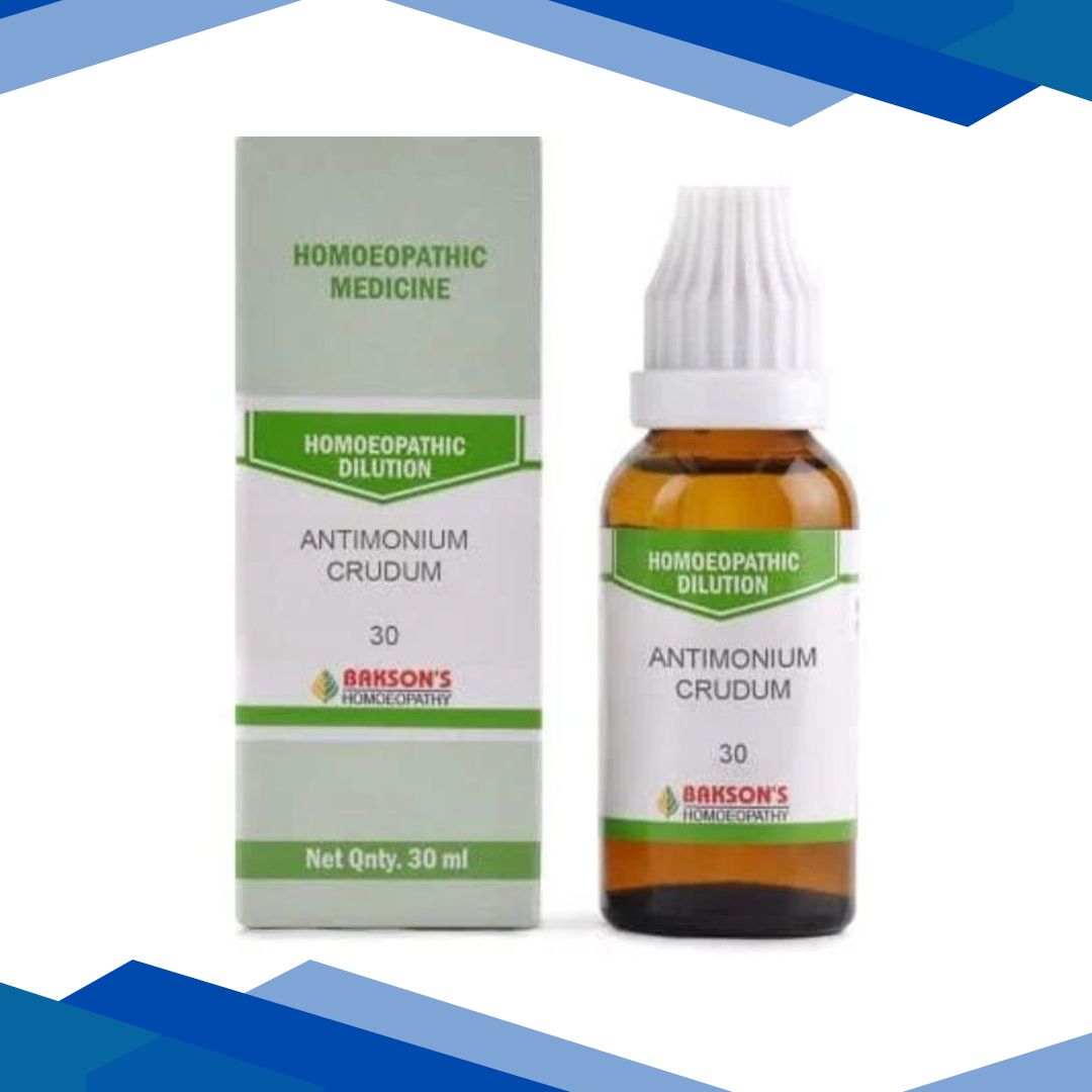 Bakson’s Antimonium Crudum 30 CH Liquid 30 ml