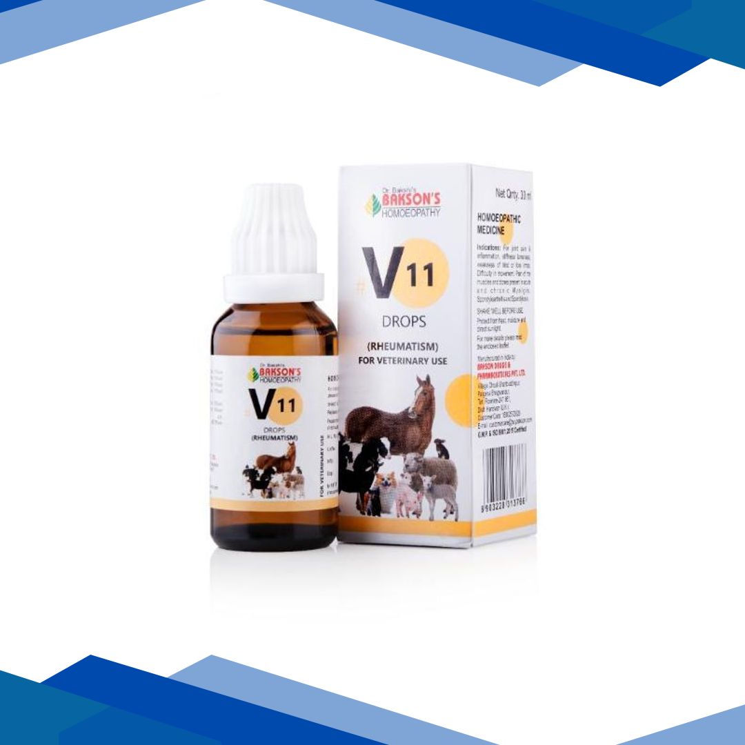 Bakson’s Homoeopathy V11 Rheumatisum Drops (Veterinary) 30 ml
