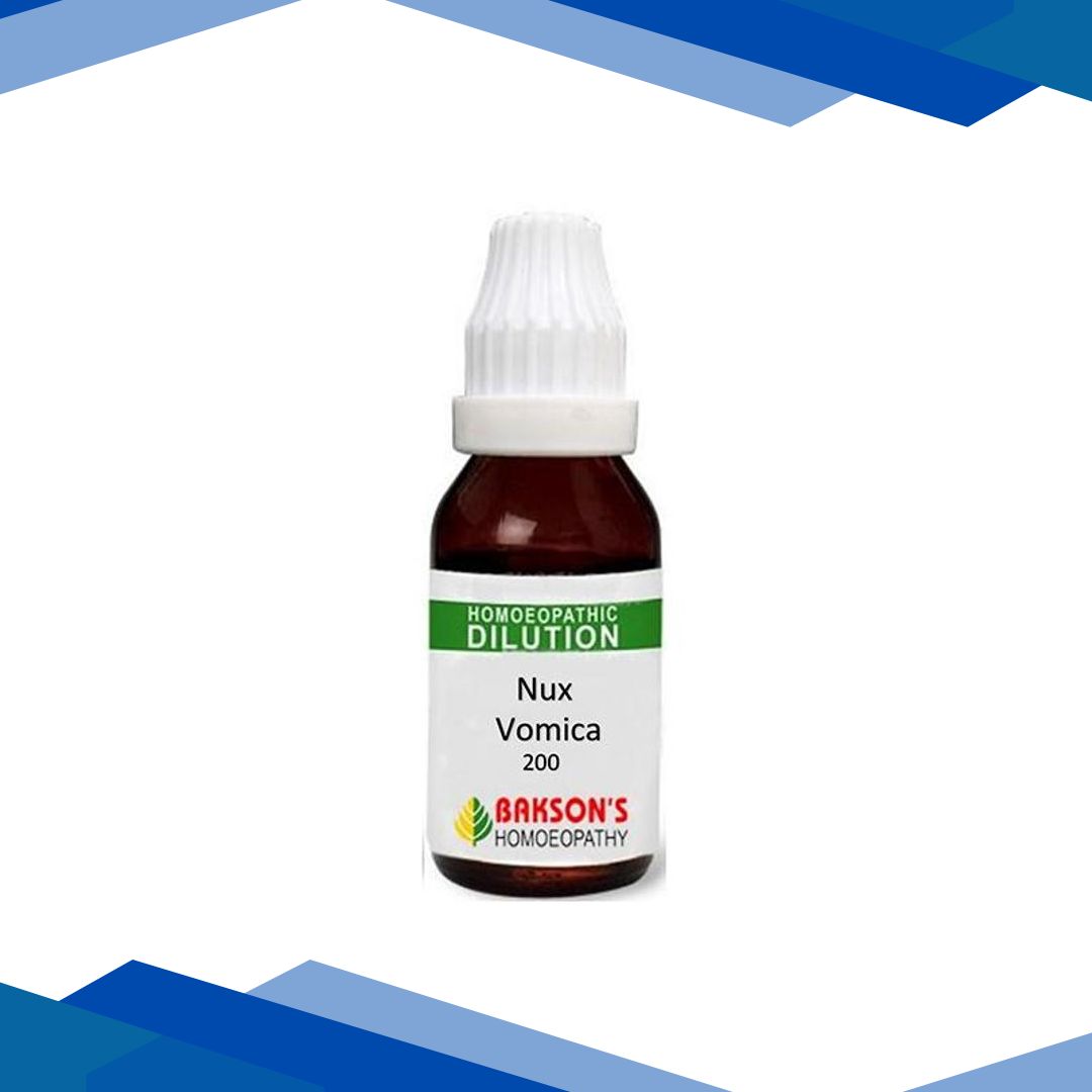 Bakson’s Nux Vomica 200 CH Liquid 30 ml