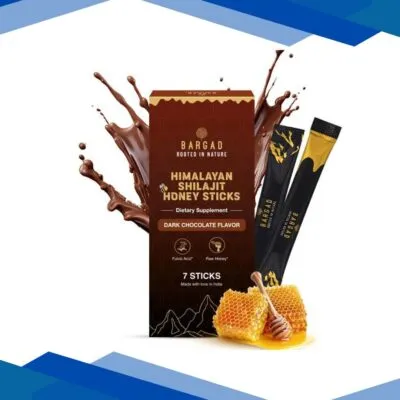 Bargad Himalayan Shilajit Honey Sticks – Dark Chocolate Flavour 7’s