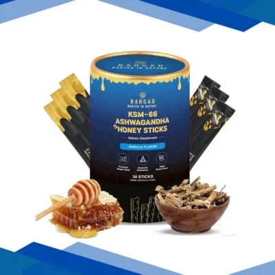 Bargad KSM-66 Ashwagandha Honey Sticks – Vanilla Flavour 30’s