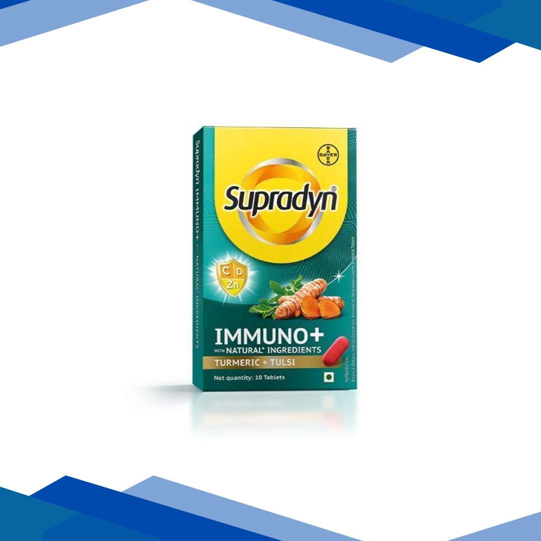 Bayer Supradyn Immuno+ Tablet – Turmeric + Tulsi 10’s
