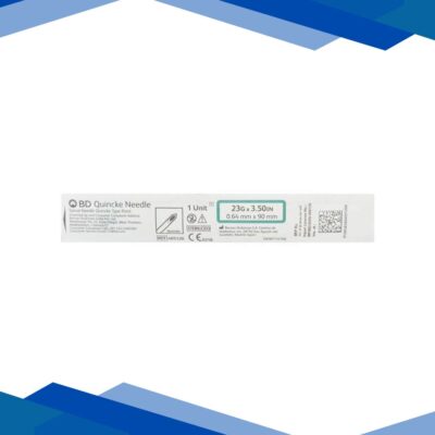 BD Quincke Needle (23G x 3.50 in) (0.64mm x 90mm) 1’s