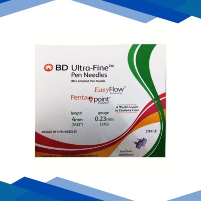 BD Ultra Fine Penta Point Pen Needles (4mm/0.23mm)(32G/5/32) 5’s