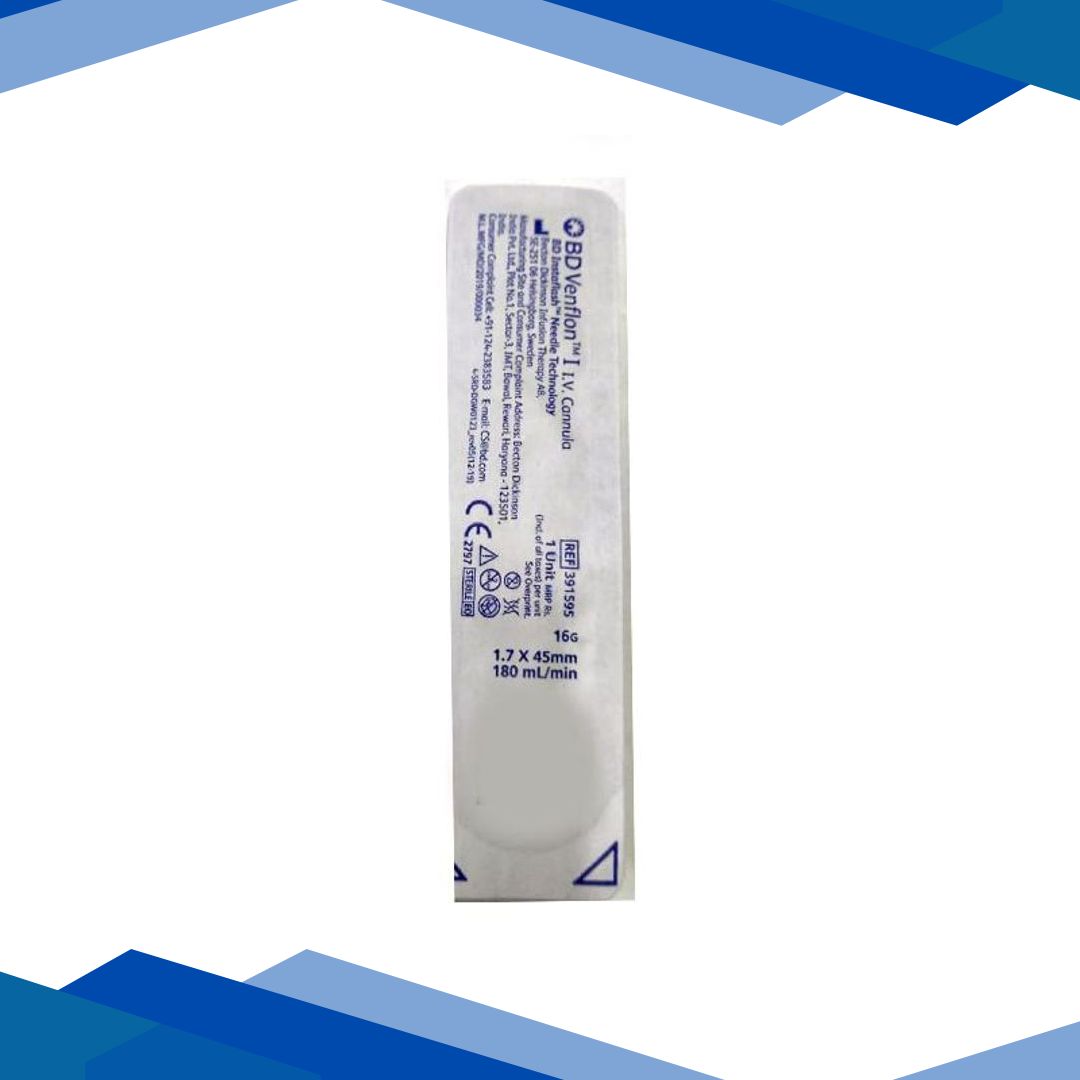 BD Venflon I I.V. Cannula (391595) (16G) 1’s