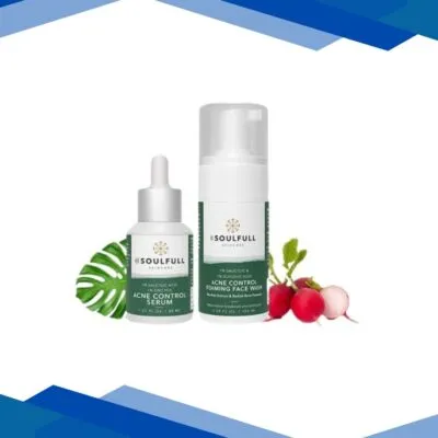 Be Soulfull Acne Warrior Combo (Acne Control Serum 30 ml + Acne Control Foaming Face Wash 100 ml)