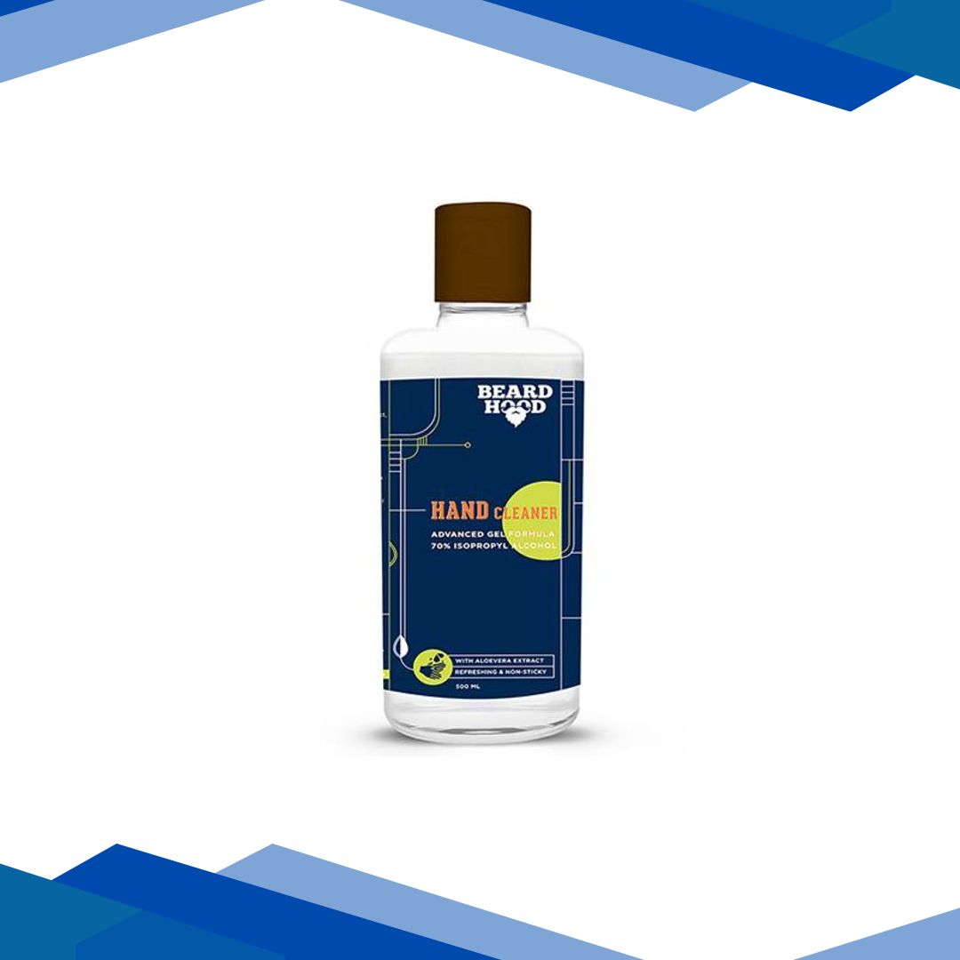 Beardhood Hand Cleaner Gel – With Aloe Vera Extract Refreshing & Non Sticky 500 ml