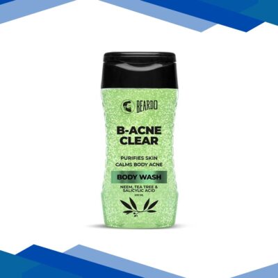 Beardo B Acne Clear Body Wash – Neem, Tea Tree & Salicylic Acid 200 ml
