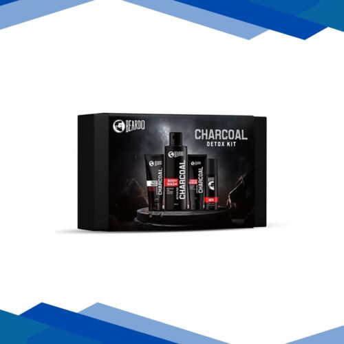 Beardo Charcoal Detox Kit For Men Face Wash, Body Wash, Face Scrub and Deo (50Ml + 100Ml + 50G + 40Ml) 1’s