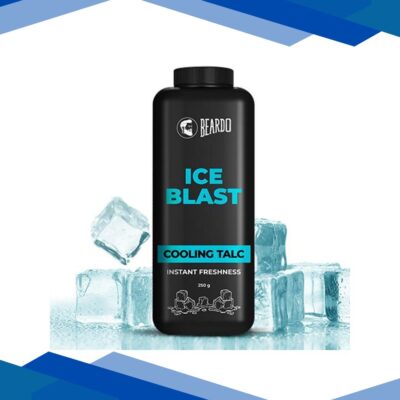 Beardo Instant Freshness Cooling Talc – Ice Blast 250 gm