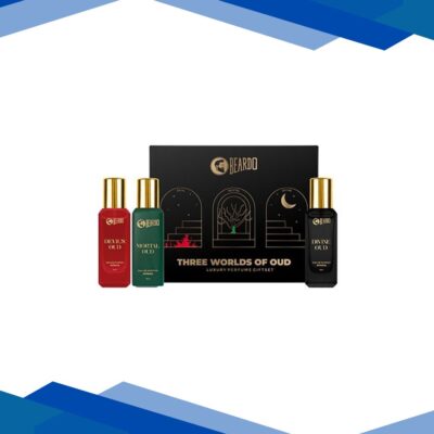 Beardo Three Worlds Of Oud Luxury Perfume Giftset Devil’S Oud Mortal Oud Divine Oud 20 Ml X 3 1’s