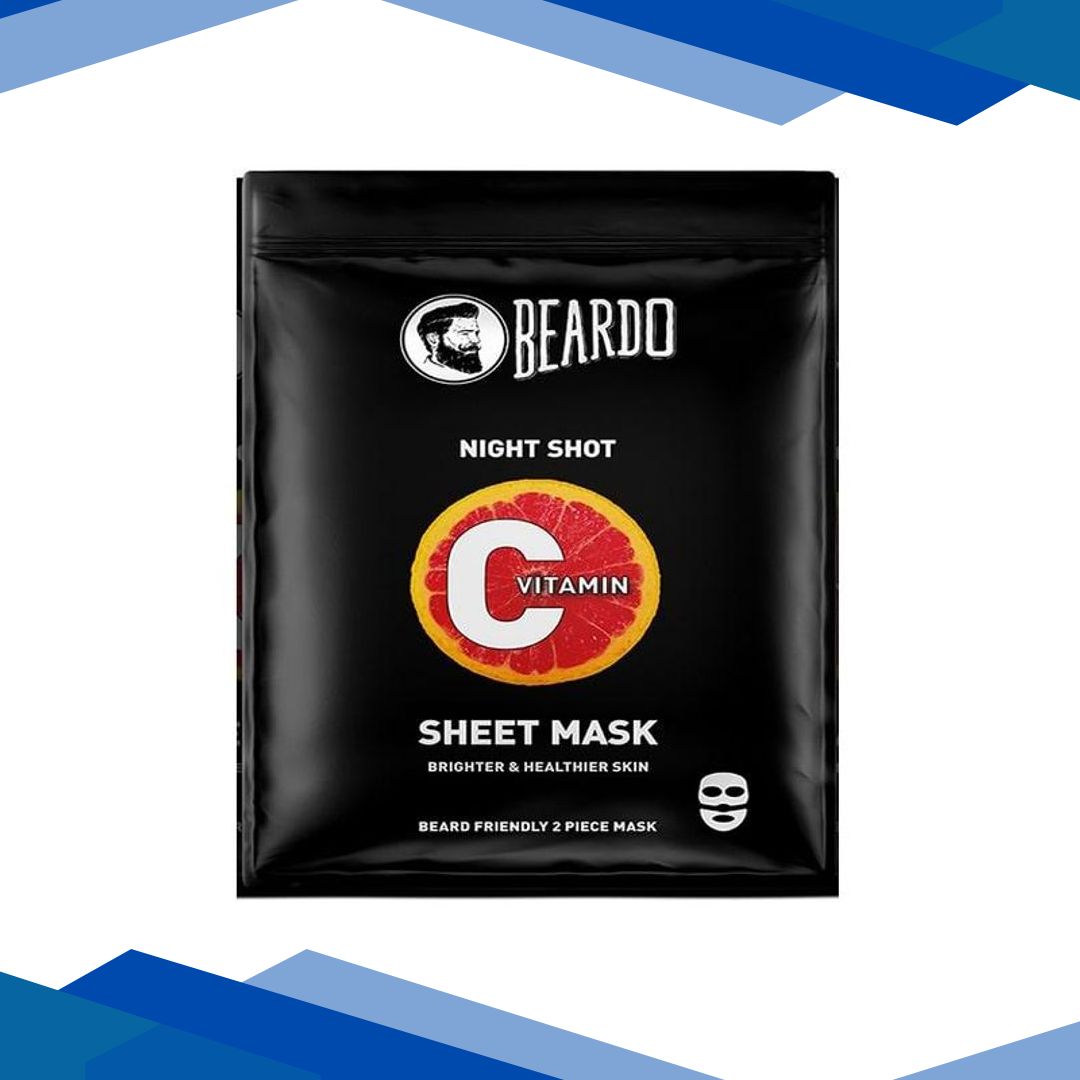 Beardo Vitamin C Sheet Face Mask – Night Shot 20 gm