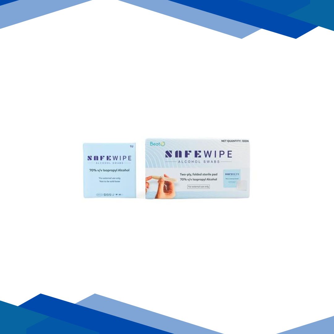Beato SafeWipe Alcohol Swabs 100’s