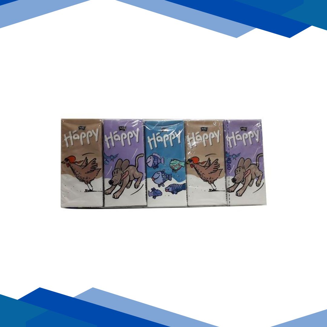 Bella Baby Happy Paper Tissues (Pack of 10 x 9’s)