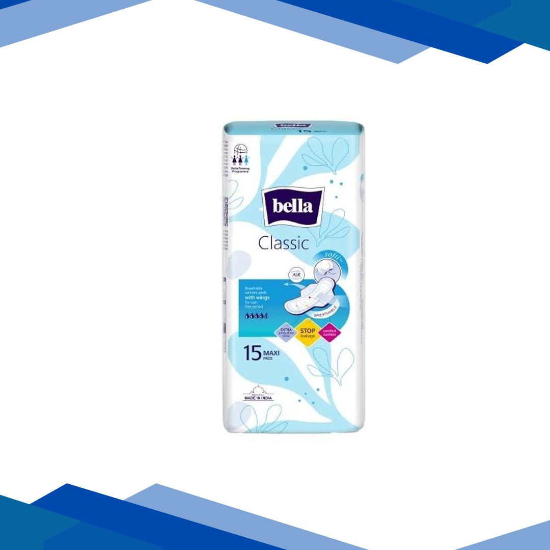 Bella Classic Breathable Soft Wings Sanitary Pads 15’s
