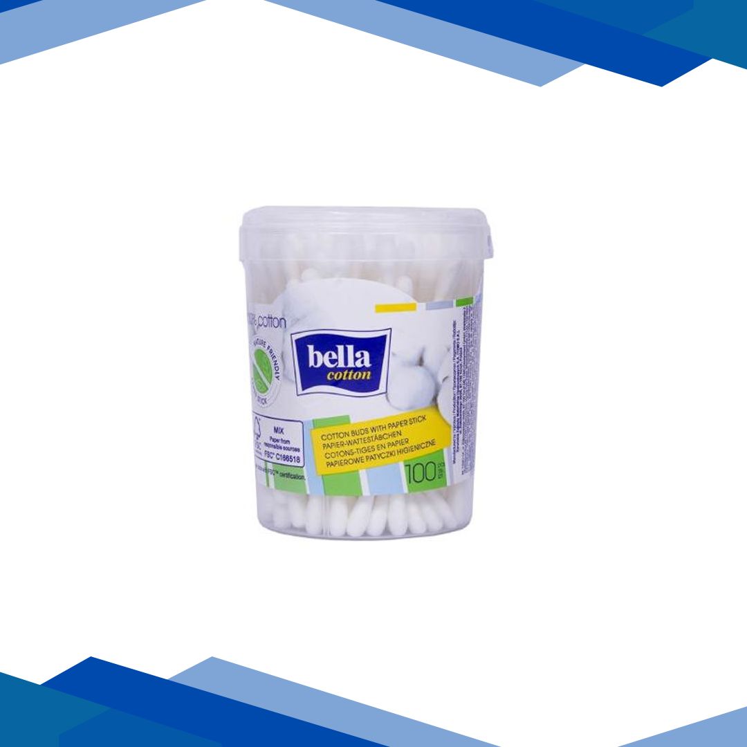 Bella Paper Cotton Buds Jar 100’s