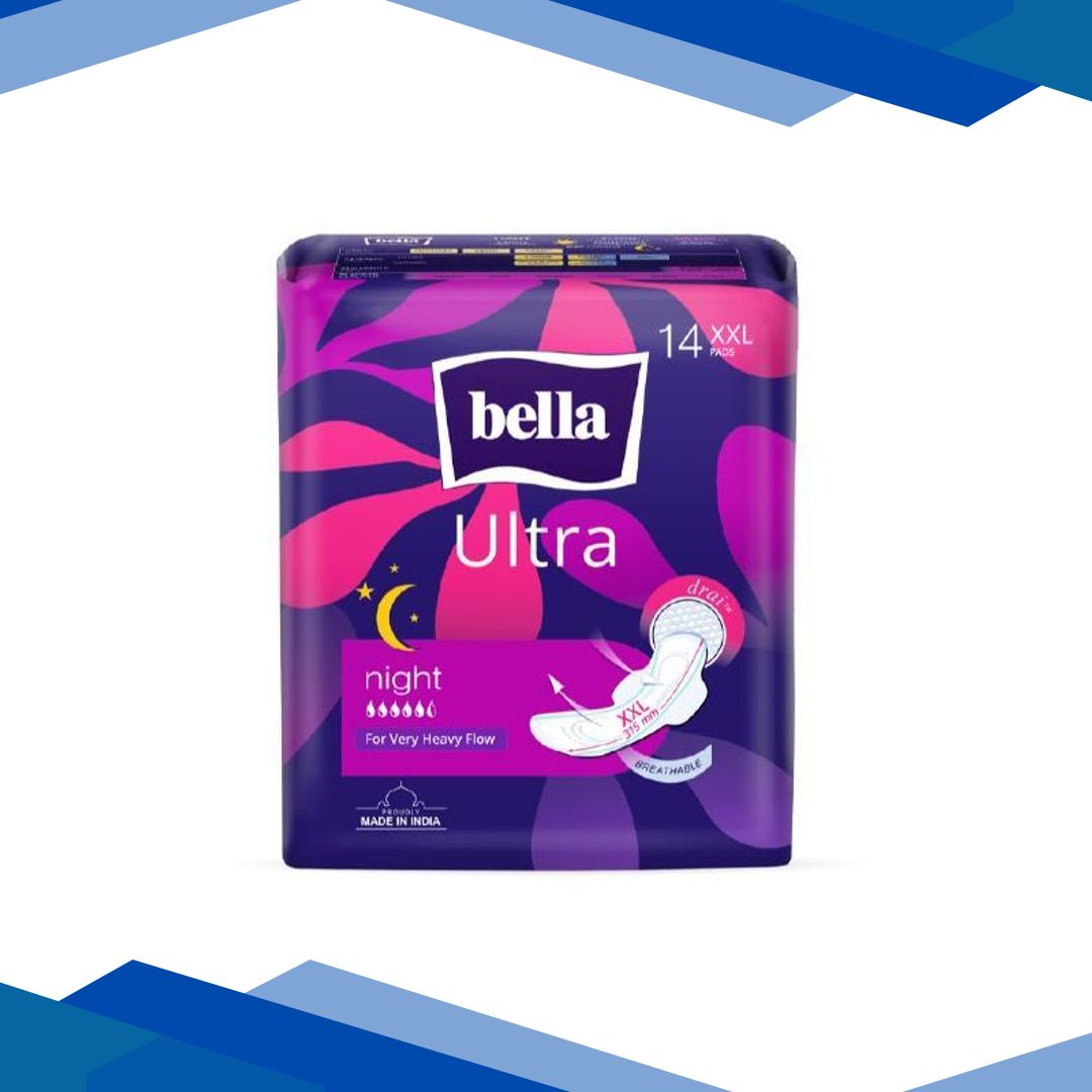 Bella Ultra Night Drai Sanitary Pad for Very Heavy Flow (XXL) 14’s