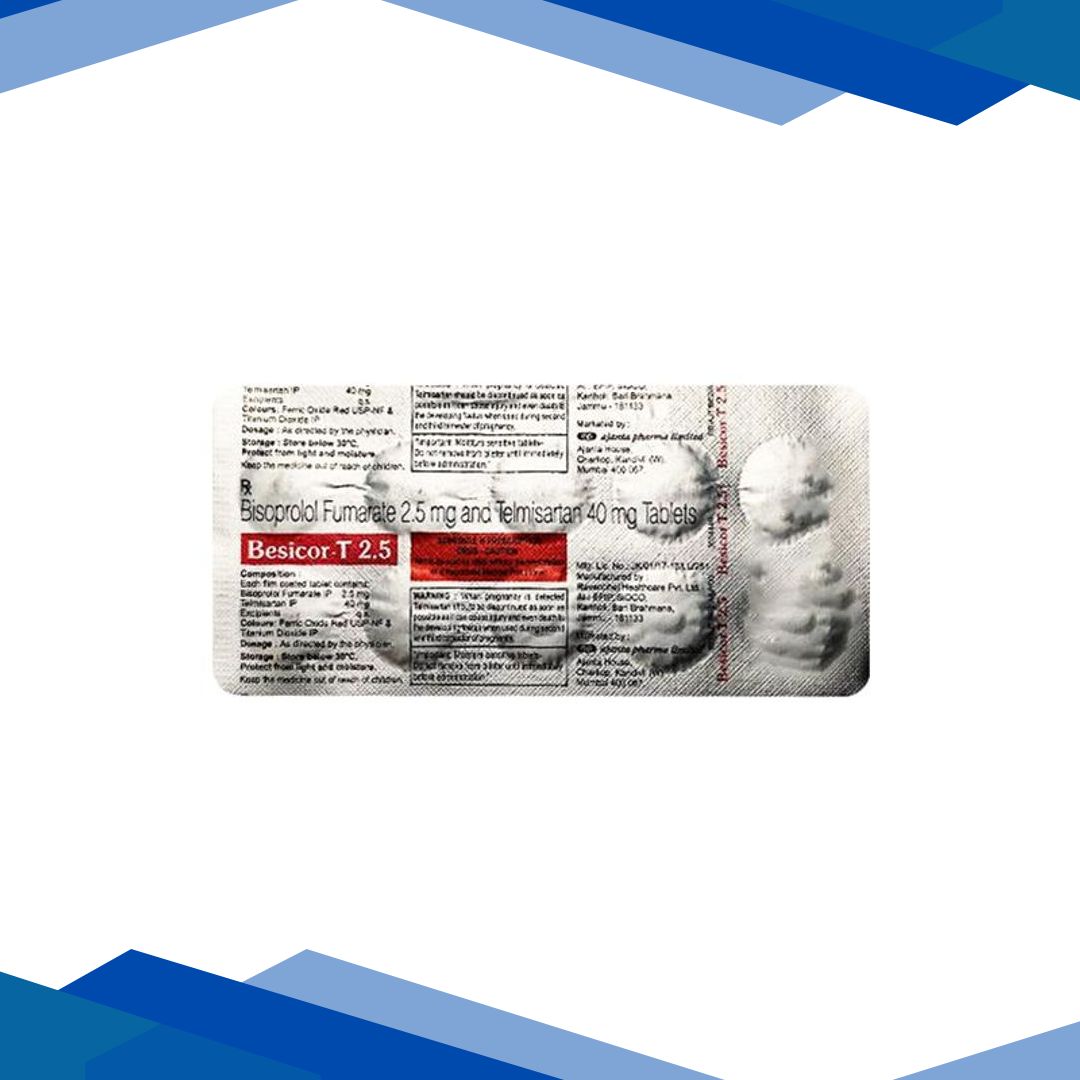 Besicor T 2.5mg Tablet 10’S
