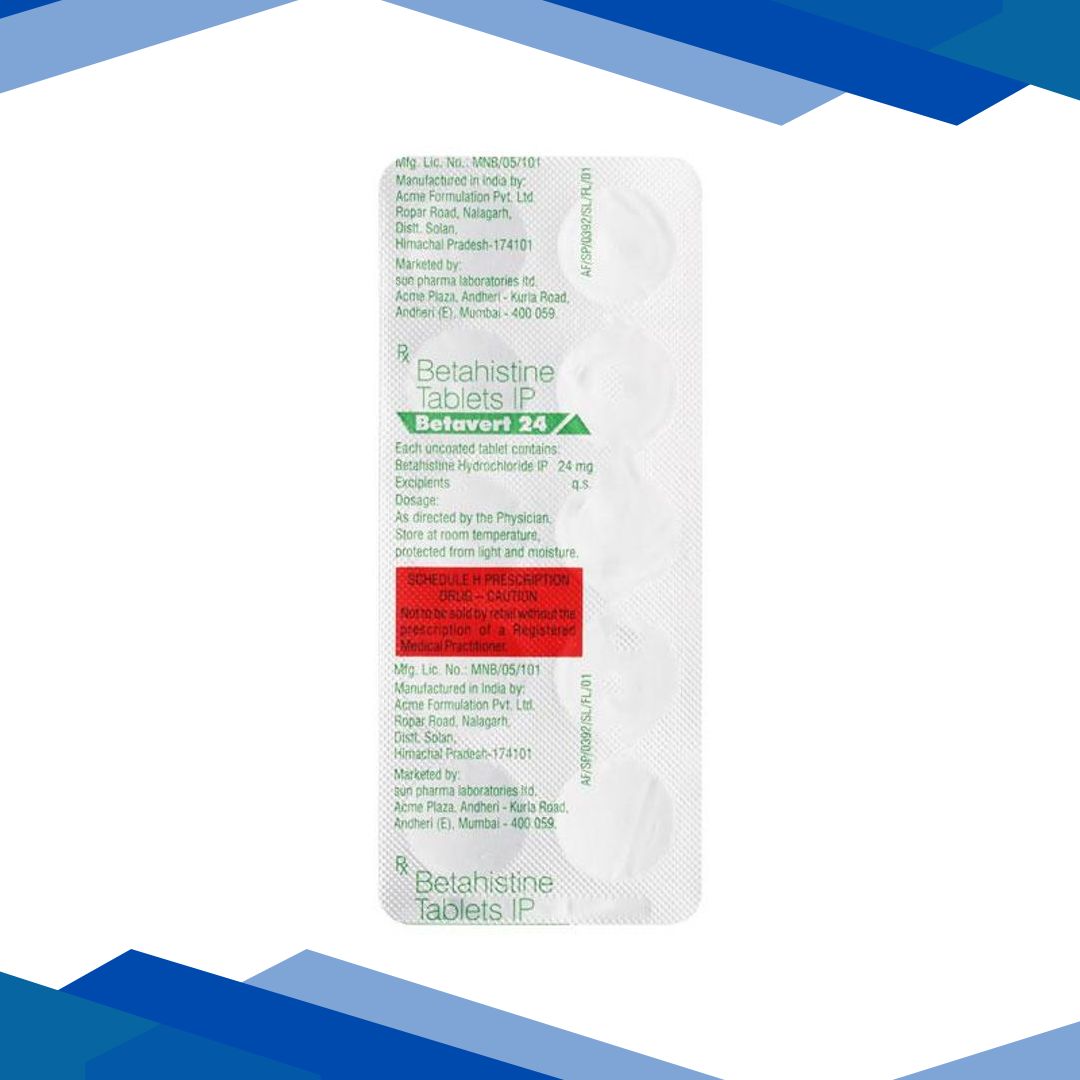 Betavert 24mg Tablet 10’S