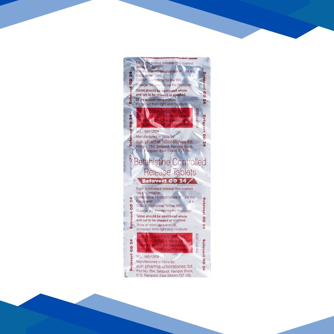 Betavert OD 24mg Tablet 10’S