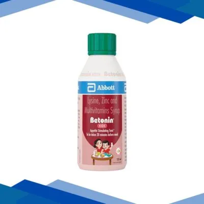 BETONIN KIDS MIXED FRUIT BUBBLEGUM FLAVOUR Syrup 225ml