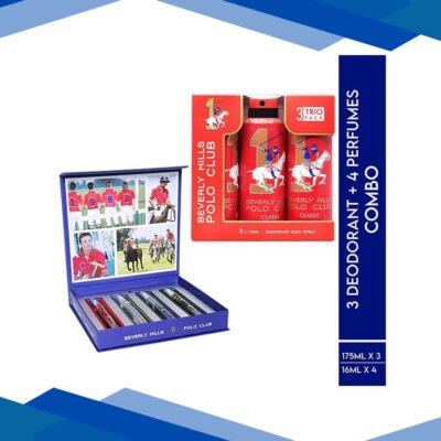 Beverly Hills Polo Club Classy Men Deo No.1 Trio Pack + Sport Series Collection Men EDT Set 589 ml 1’s