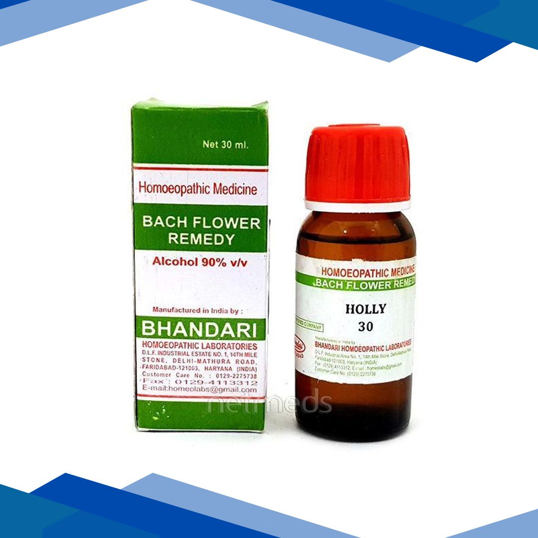 Bhandari Bach Flower Holly 30 Liquid 30 ml