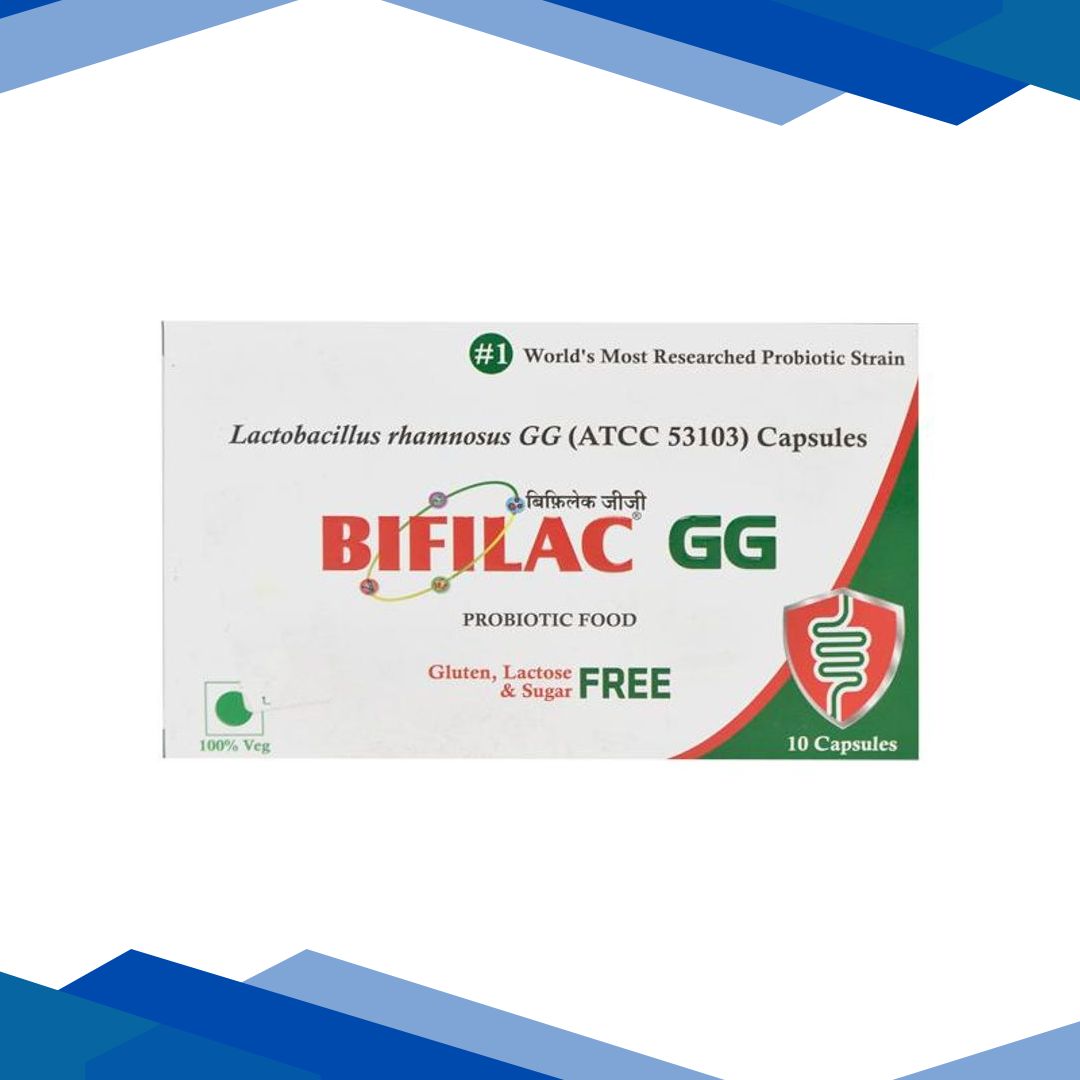 BIFILAC GG Sugar free & Gluten free Capsule 10’s