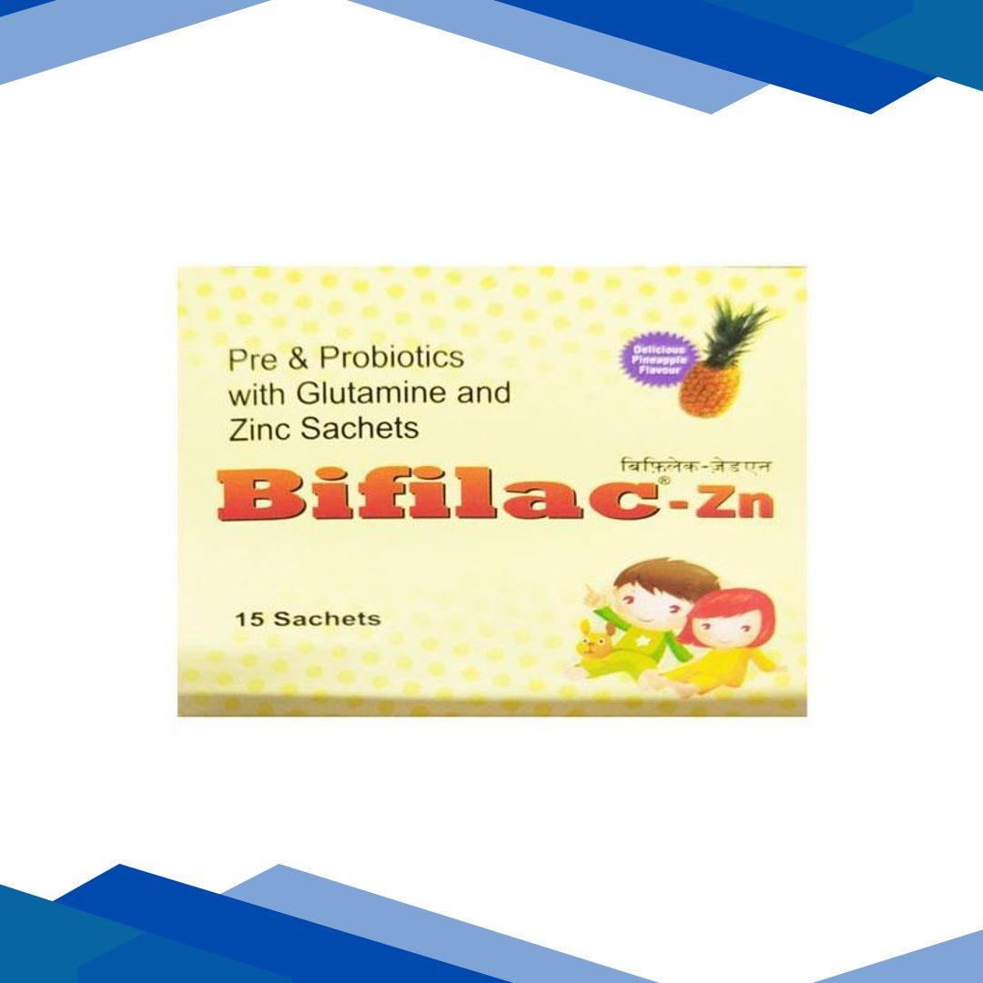 Bifilac ZN Delicious Pineapple Flavour 1gm Powder 15’S